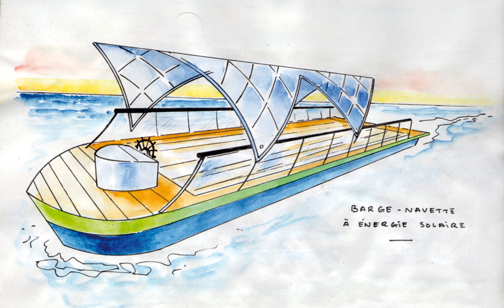 Barge à énergie solaire